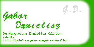 gabor danielisz business card